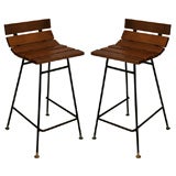 Vintage Pair of Vista Furniture Stools