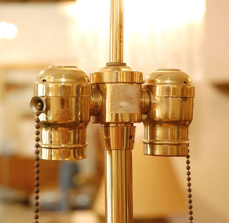 Late 20th Century Baccarat Cut Crystal Table lamp by Marbro