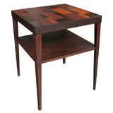 Leather Patchwork Side Table