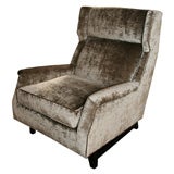 Highback Velvet Lounge Chair