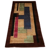Hand-knotted Wool Pile Carpet by Fernand Leger for Maison Myrbor