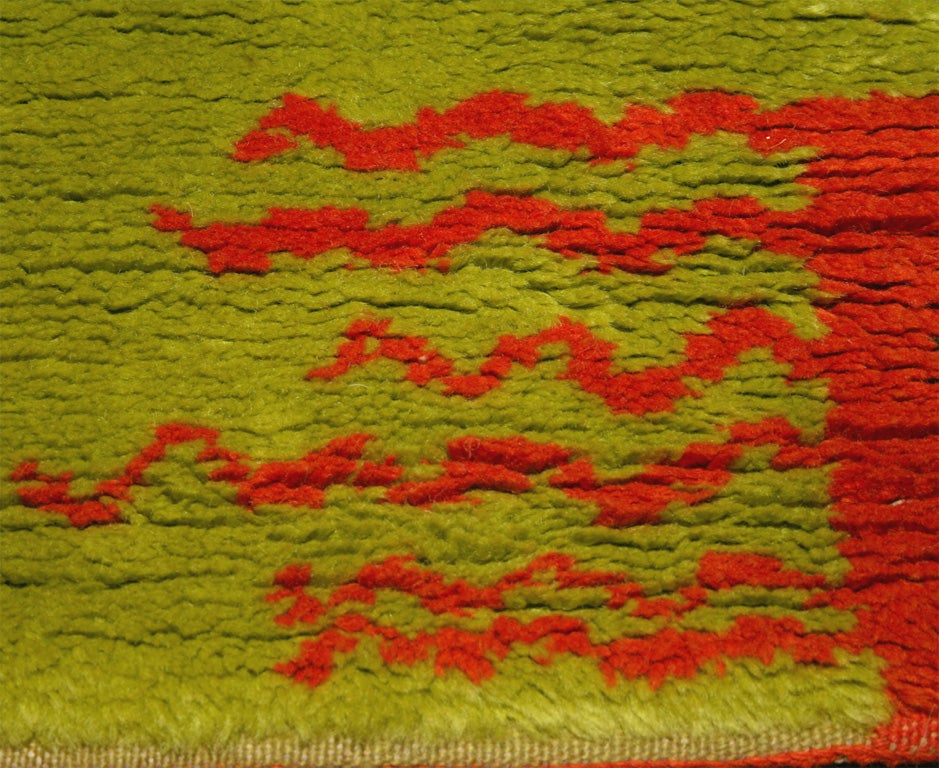 Mid-20th Century Handmade Wool Carpet by Lurcat for Maison Myrbor