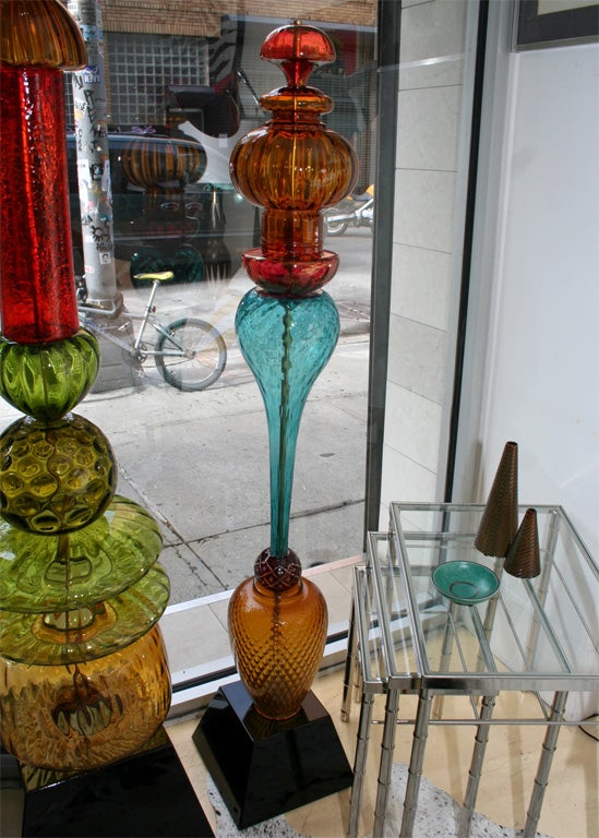 Glass sculpture by Corbett Reynolds, made by decorative glass from the 1920's-1970's.