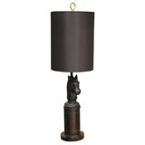 Vintage Black Horse Head Lamp