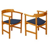Pair of Hans Wegner Arm Chairs