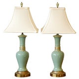 Pr Ceramic Table Lamps
