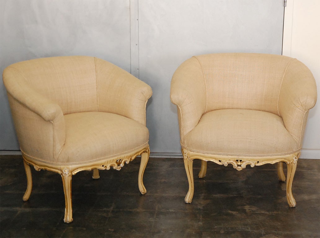 Pr  Upholstered Chairs