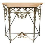 Marble and Iron  console table