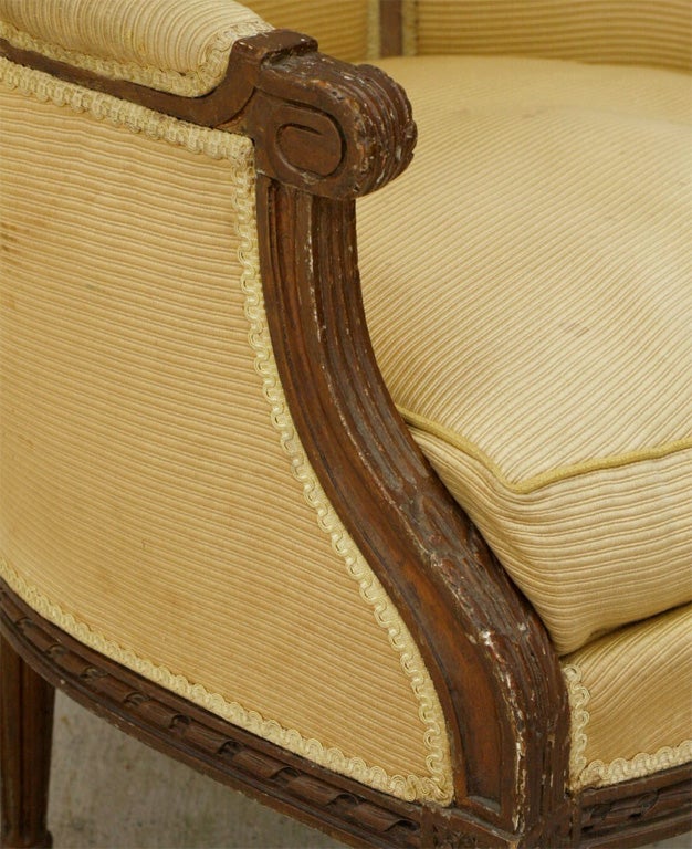 Upholstery Louis XVI style Bergere