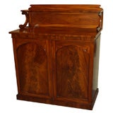 Antique English Regency mahogany side cabinet.