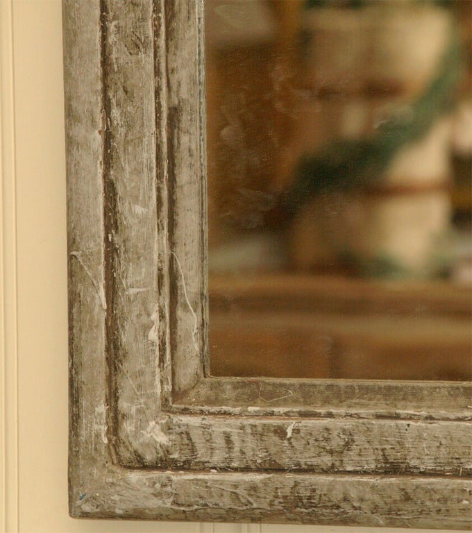 Mercury Glass Grand Draped Mirror For Sale