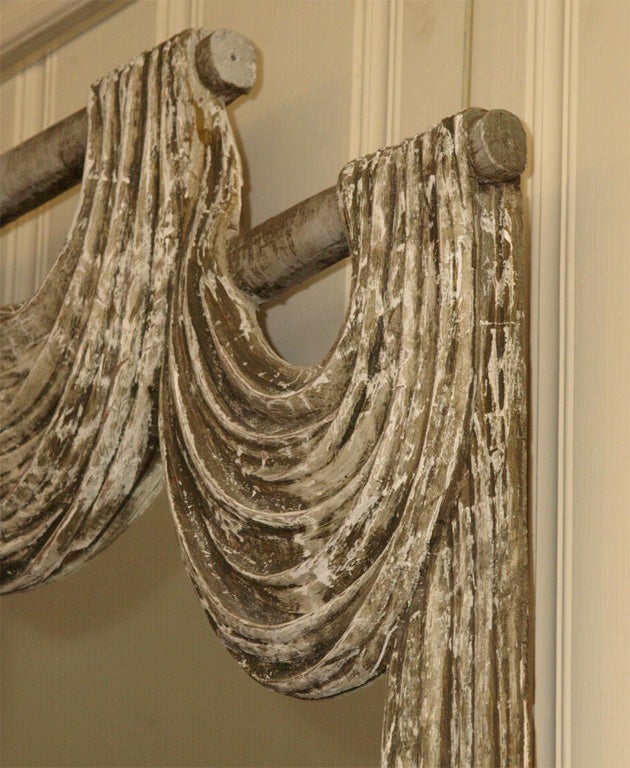 Grand Draped Mirror For Sale 1