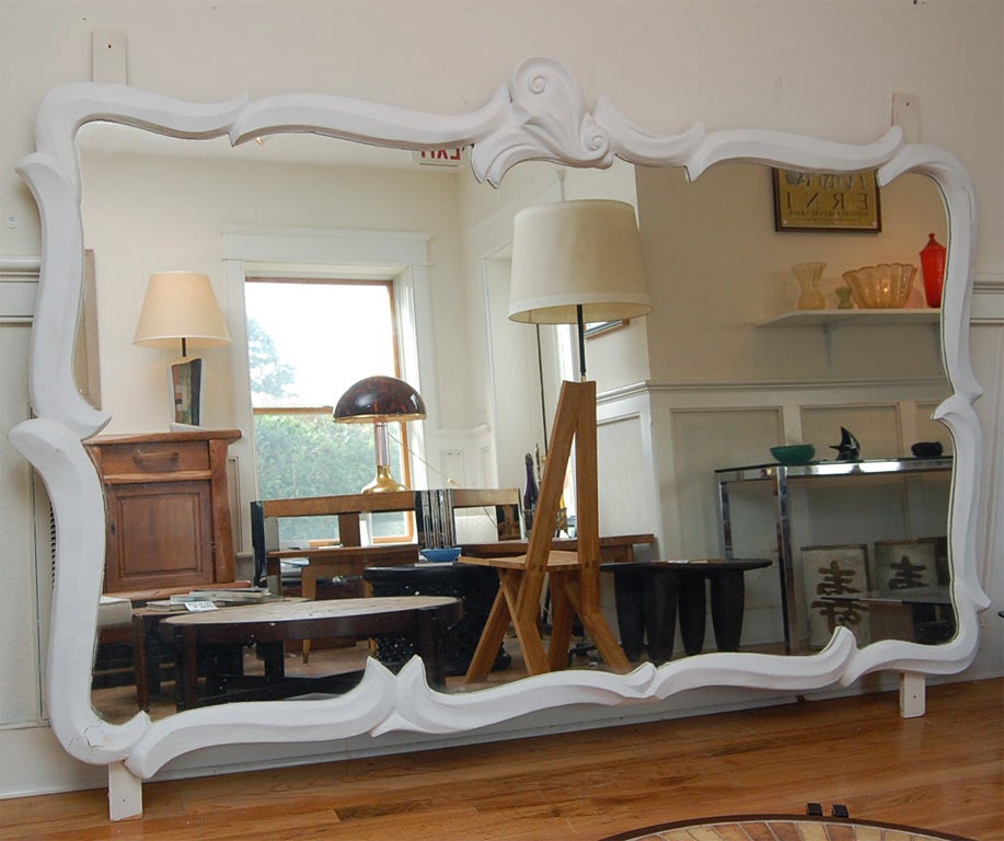 Huge Grand Mirror in style of Serge Roche