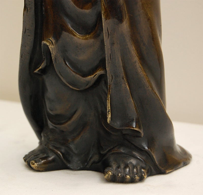 Bronze Statue of Kannon For Sale 3