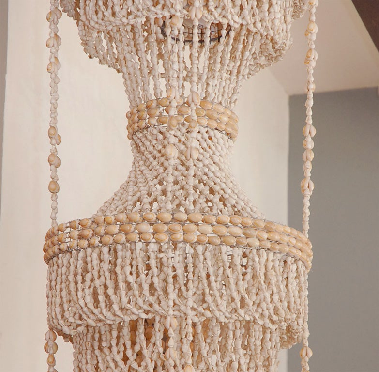 Mid-20th Century Seashell Chandelier For Sale