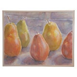 Large Watercolor of Pears