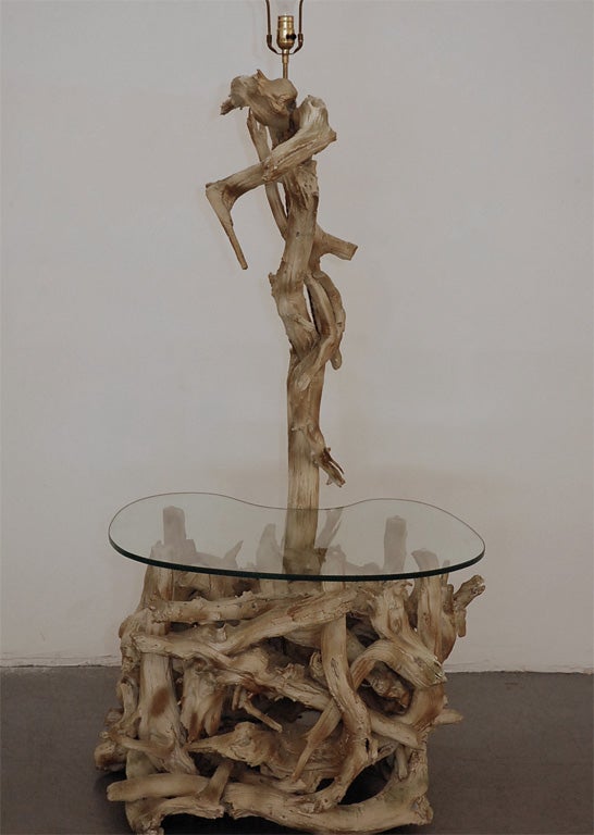 Bois flotté  Tableau  Lampadaire