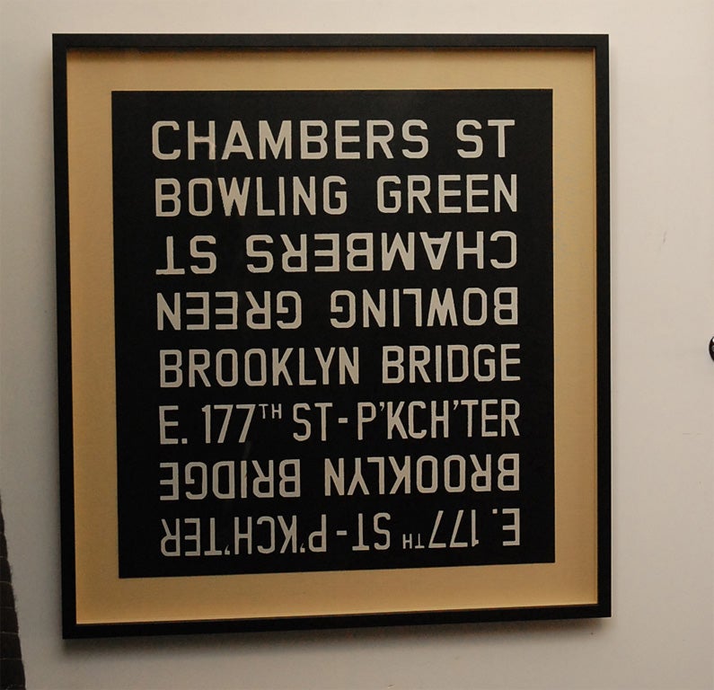 New York Subway Sign