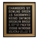 Vintage New York Subway Sign