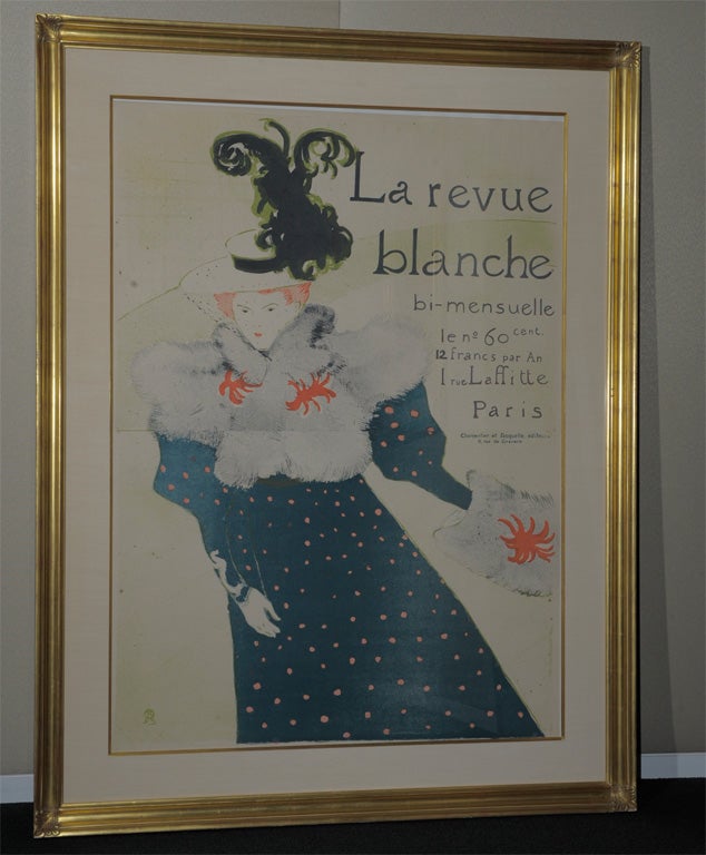 La Revue Blanche - original 1895 poster by Toulouse-Lautrec 4