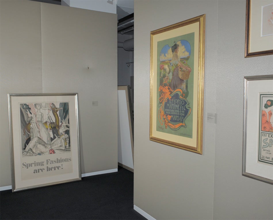 'Spring Fashions Are Here!' Original Art Deco Poster by Dupas