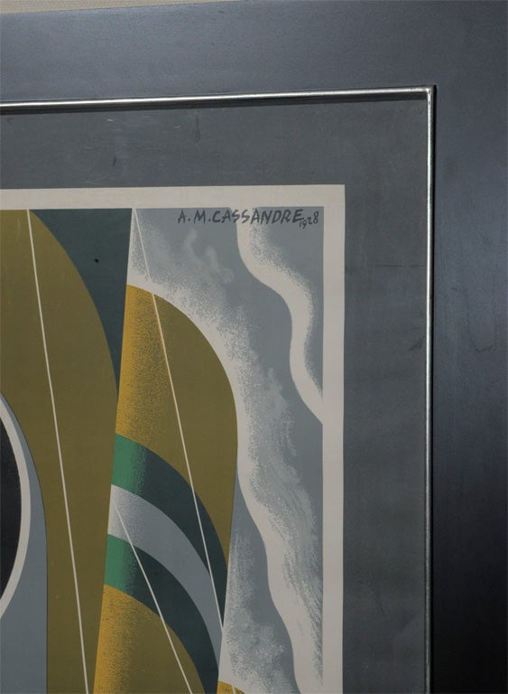 Dutch New Statendam - original art deco steamship poster by Cassandre For Sale
