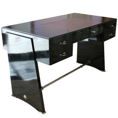 Porteneuve Black Lacquered Desk