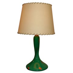 MALACHITE GREEN MURANO GLASS LAMP