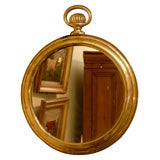 Antique "Pocket Watch" shape mirror