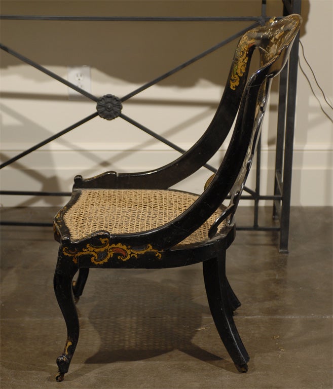 English cane seat chair 4