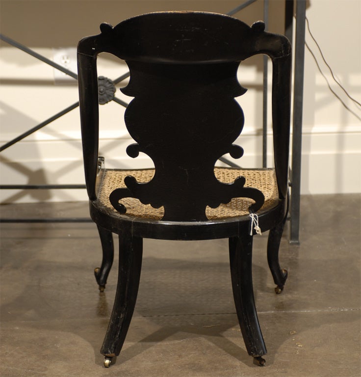 English cane seat chair 5