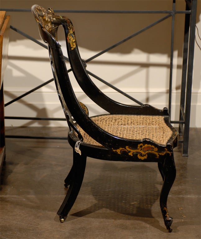 English cane seat chair 6