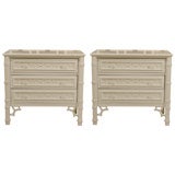 Pair of Vintage Fretwork Chests