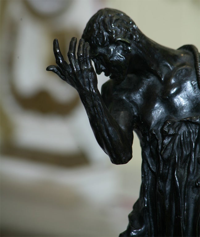 RODIN BRONZE OF ONE OF THE BURGHERS OF CALAIS