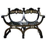 NAPOLEON 3RD BENCH WITH INLAID BONE