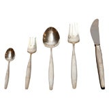 Place Settings for 12 of Georg Jensen 'Cypress' Silverware