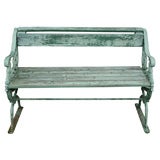 Wrought Iron Park Bench