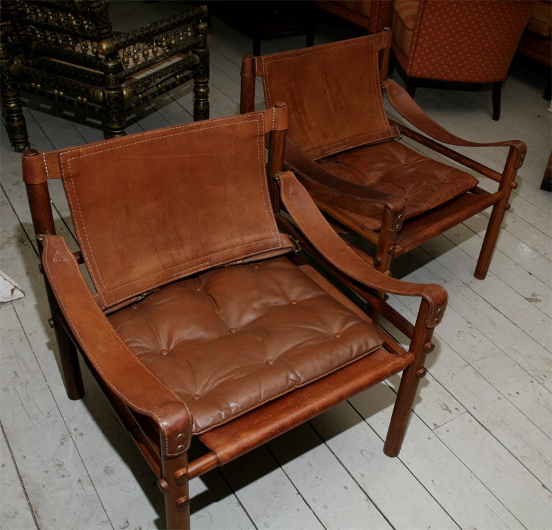 Mid-20th Century Pair of Arne Norell 'Sirocco' Chairs
