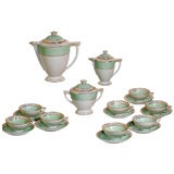 French Art Deco Tea Service for Eight
