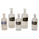 Antique Group of apothecary bottles