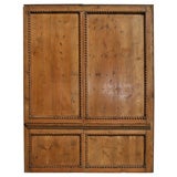 Antique Pair English Deal Wood Wall Panels.