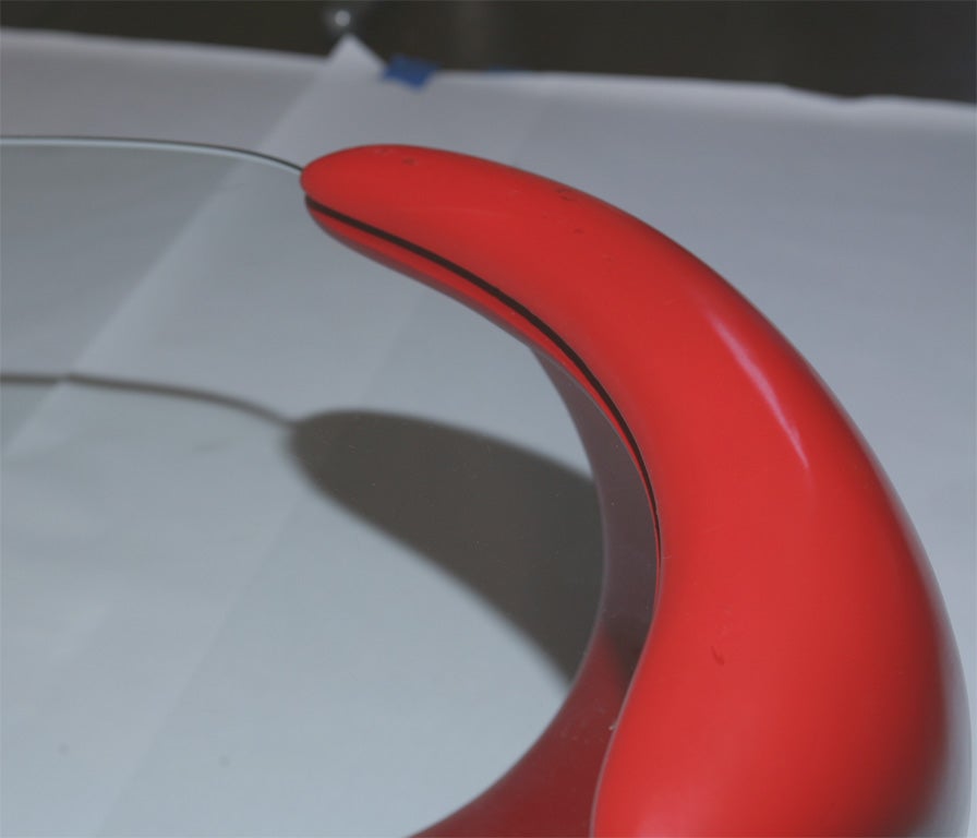 German Red Fiberglass Table 7