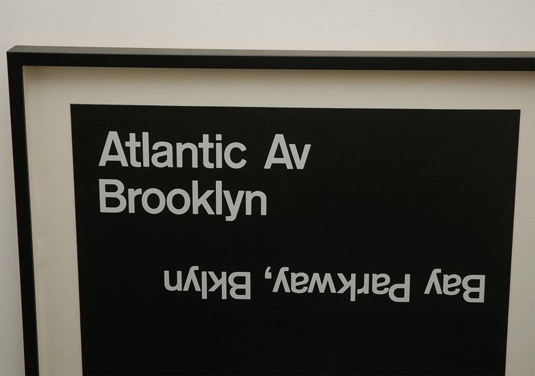 American New York  Subway Sign