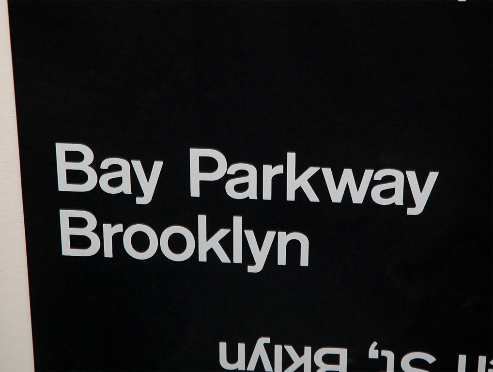 New York  Subway Sign 1