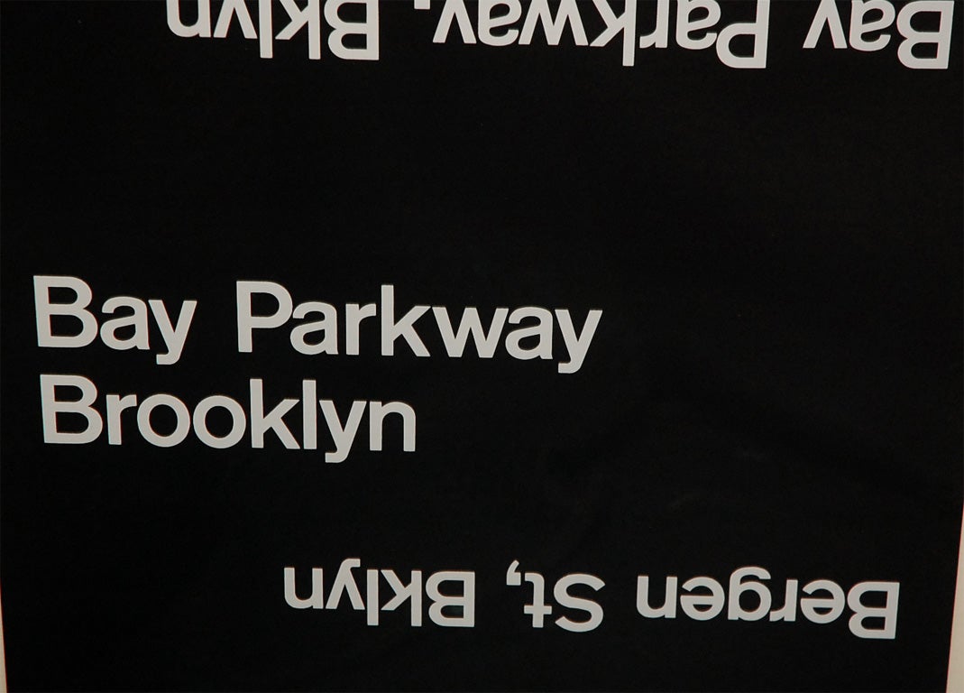 New York  Subway Sign 3