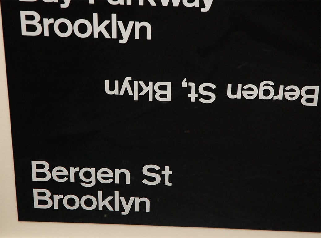 New York  Subway Sign 4