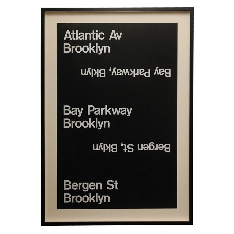 New York  Subway Sign