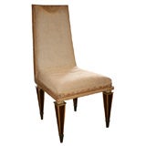 NIne 1940'S Custom Bleached Mahogany and Rosewood Dining Chairs