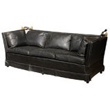 1950 black leather sofa 1950 black leather sofa