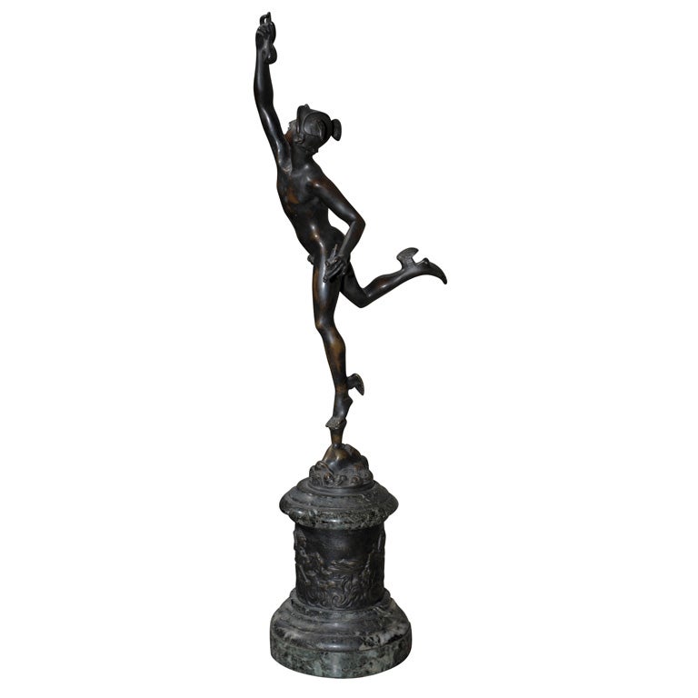 Bronze Statue in the Manner of Flemish Sculptor Jean Boulogne For Sale